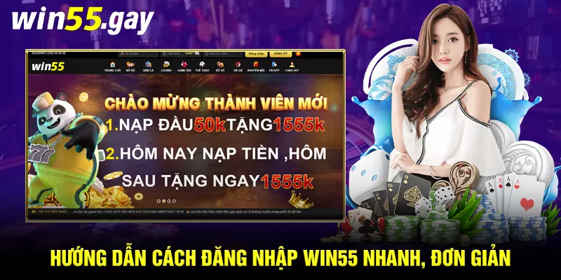 Hướng dẫn cách đăng nhập WIN55 nhanh, đơn giản