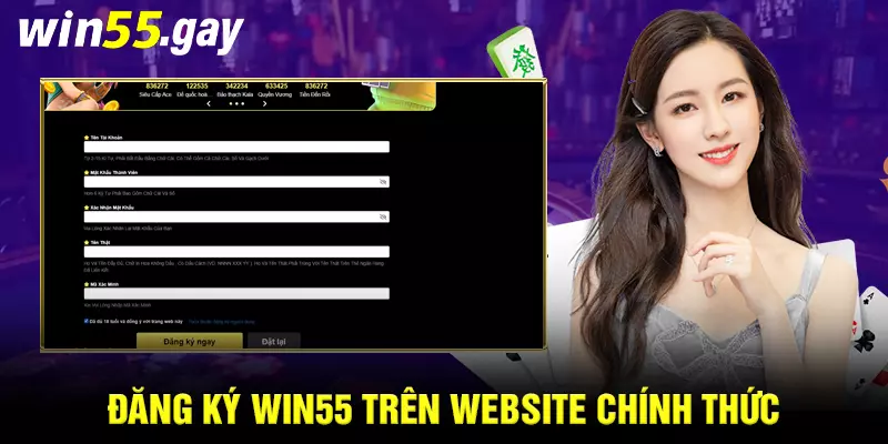 Đăng ký WIN55 trên website chính thức